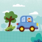 평평한 세계 동물의 날 그림 | 프리미엄 벡터