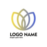 로터스 로고 | 프리미엄 벡터