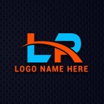 Lr logo design | Premium Vector
