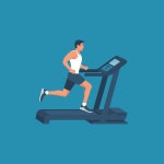 체육관에서 세련된 남자가 디딜 방아에 훈련입니다. 건강한 생활. | 무료 사진