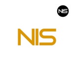 Nis logo letter monogram design | Premium Vector