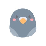 Premium Vector | Pigeon vector cute animal face design for kids