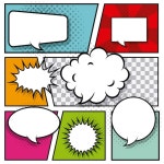 만화 페이지 템플릿 | 프리미엄 벡터