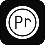 어도비 프리미어 아이콘 | 프리미엄 벡터