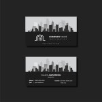 부동산 중개인 명함 디자인 서식 파일 | 프리미엄 벡터