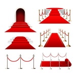 레드 카 무대 입구 | 프리미엄 벡터