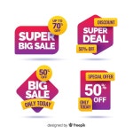 Free Vector | Sale label collection