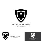 Star shield symbol logo design | Premium Vector