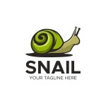 달이 로고 디자인 실루 느린 자연 동물 일러스트 간단한 터 달이 제품 브랜드 | 프리미엄 벡터