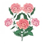 A variety of colorful arrangements of beautiful leaves and flowers | Premium Vector