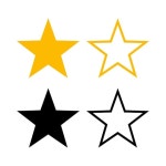 Star set of four | Free Vector