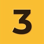 3d linear modern logo of the number 3. number in the form of a line strip. linear abstract design | Premium Vector