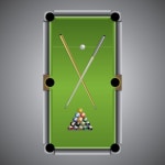 테이블 당구 세트 | 프리미엄 벡터