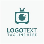 Television logo | Premium Vector
