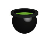 입체 가마솥 | 프리미엄 벡터