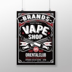 Vape Store 전단지 | 프리미엄 벡터