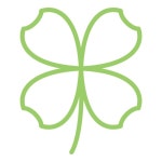 Vector design of green clover leaf logoluck icon flat design illustrationvector | Premium Vector