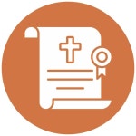 터 디자인 사망 증명서 아이콘 스타일 | 프리미엄 벡터