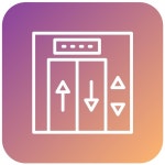 터 디자인 리프트 아이콘 스타일 | 프리미엄 벡터