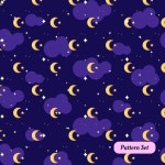 Halloween horror bat spider ghost seamless art modern pattern background element flat cartoon vector | Premium Vector