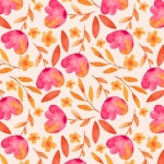 Premium Vector | Watercolor floral pattern design