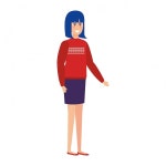 공중 화장실에서의 사회적 거리 | 무료 벡터