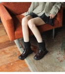 cbb368 knit lace-up ankle boots _ 2colors :상세정보 - HAGO(하고)