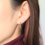 います K18YGフープピアス by Haruiro*jewelry｜ラクマ （G3961）の通販 いやすいタ