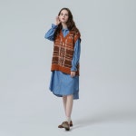 [COVETBLAN] 박시 울 체크 베스트 | V206MVT105W 박시 울 체크 베스트 (V206MVT105W)