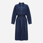 [Thursday Island] 셔츠형 데님 원피스 | T226MOP171W 셔츠형 데님 원피스 (T226MOP171W)