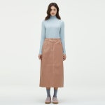 [Thursday Island] 페이크레더 코쿤 스커트 | T248MSK234W 페이크레더 코쿤 스커트 (T248MSK234W)