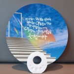 [인쇄제작용] 로즈플래그 부채 영원을 사모하는 마음 (전도서 3:11) | 갓피플몰 [인쇄제작용] 로즈플래그 부채 