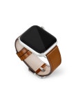 GOODWEAR MALL 애플워치가죽스트랩스퀘어버클 브라운 42/44/45/49mm