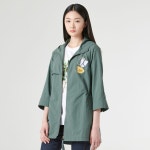 ZISHEN 프린트 후드 롱 점퍼 LCCAM329_GE| 굿 셀렉션, 굿 서비스 굿웨어몰