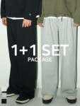 굿 셀렉션, 굿 서비스 굿웨어몰 [2PACK] 와이드 스웨트 팬츠 3컬러 / P061