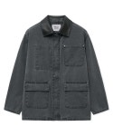WEST GRAND BOULEVARD 메디슨 레더 카라 워시드 프렌치 워크 자켓 CHARCOAL| 굿 셀렉션, 굿 서비스 굿웨어몰