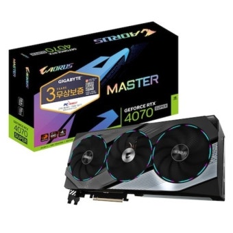GIGABYTE AORUS 지포스 RTX 4070 SUPER Master D6X 12GB 피씨디렉트 그래픽카드 :: 컴퓨터 전문 쇼핑몰 가이드컴