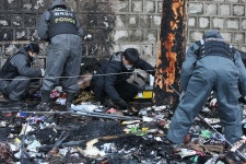 쌍용차 대한문 앞 농성장 화재