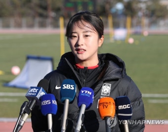 여자 축구대표팀 공격수 최유리 올해 목표는 득점력 강화 | 한국경제 여자 축구대표팀 공격수 최유리 