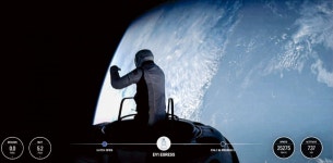 민간인 첫 우주유영…730㎞ 상공에 홀로 선 美 억만장자 | 한국경제 [포토] 민간인 첫 우주유영…730㎞ 상공에 홀로 선 美 억만장자  