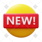 Brand New icon in 3D Fluency Style