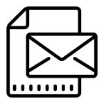 New Message Cute Outline icon in PNG, SVG