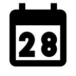 Calendar 23 icon in Windows 10 Style