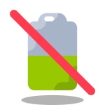 No Battery icon in Windows 11 Outline Style