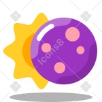 Eclipse icon in Arcade Style