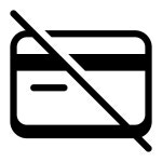 No Credit Cards icon in Windows 11 Filled Style