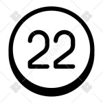 22 Circled icon in Badges Style