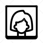 Selfies icon in Badges Style