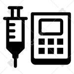 Medication symbols and icons in Badges Style, PNG, SVG