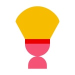 Barber Brush icon in Material Design style